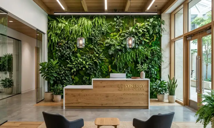 Elemen Biophilic Design, Sumber: AI